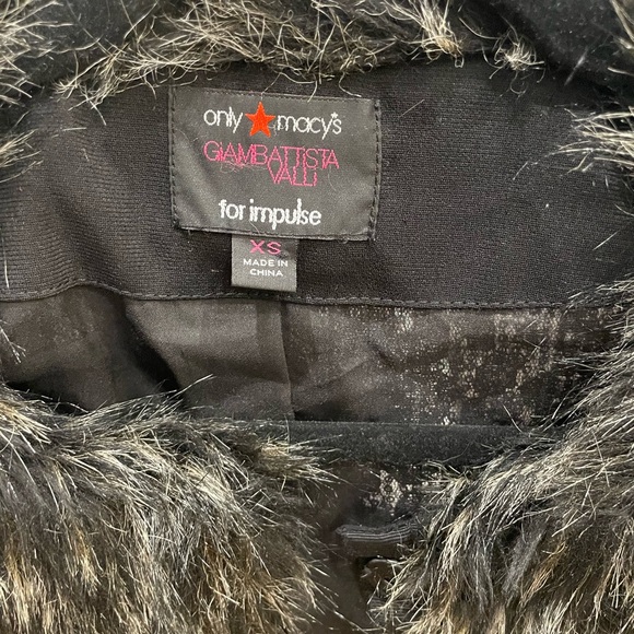 Giambattista Valli Impulse Faux Fur And Sequin Jacket Black X-Small - Picture 5 of 6
